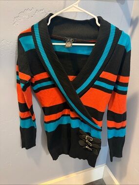 Deb Colorblock Wrap tunic sweater